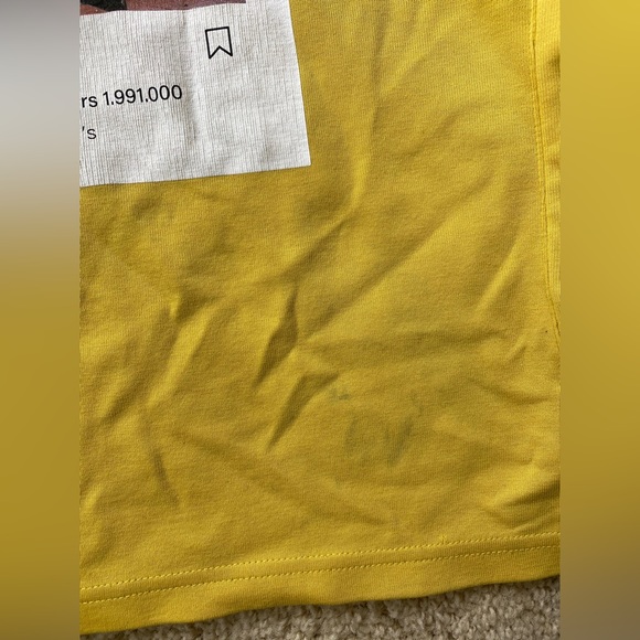 Armani Exchange Yellow Hooded Sweatshirt - Picture 8 of 9
